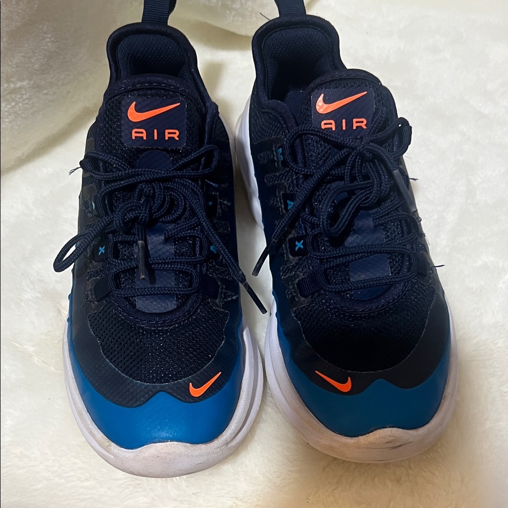 Nike Kids Sneakers - Navy and Bright Orange